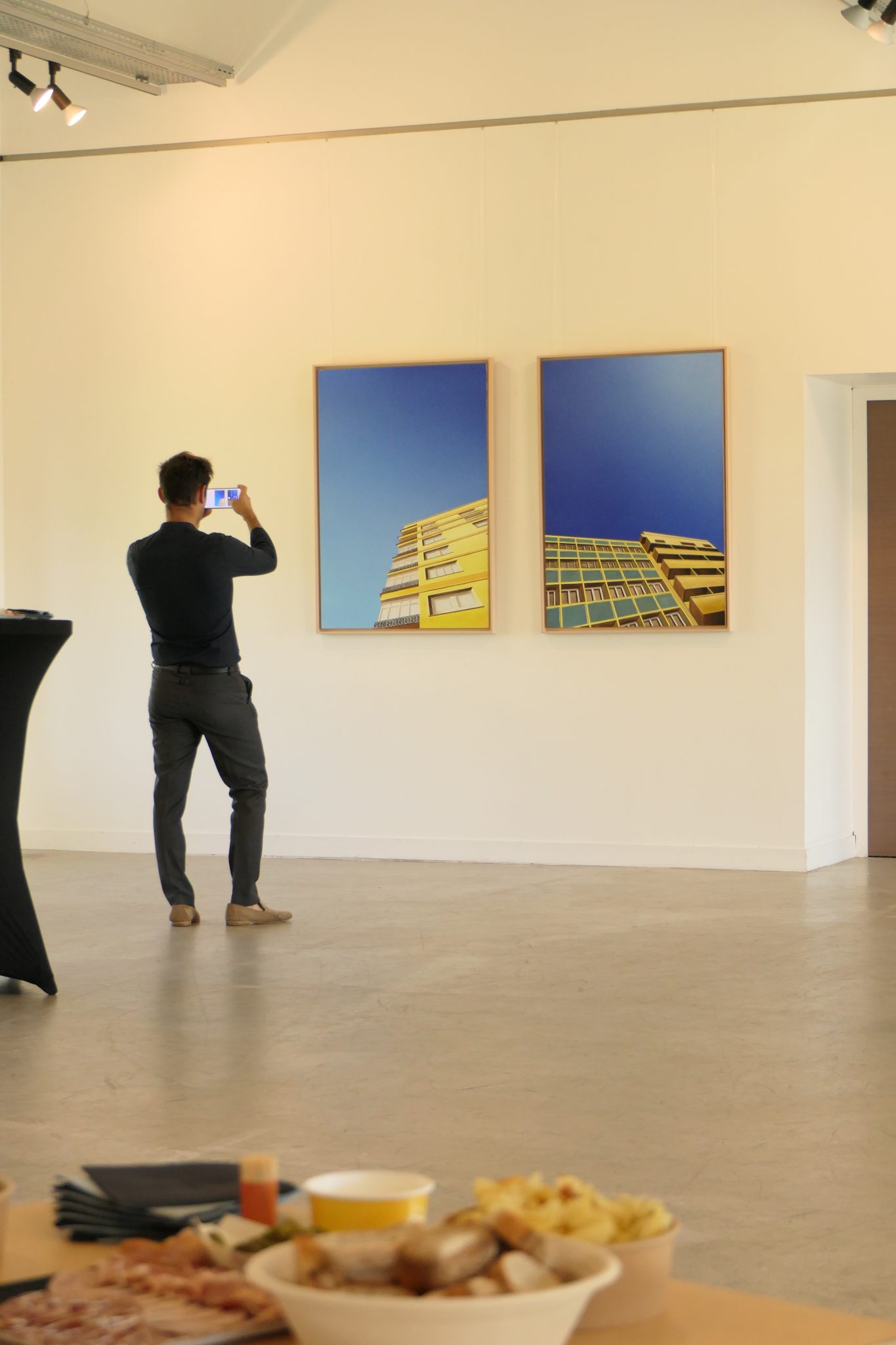 Texture picturale d’une œuvre d’Alexandre Lichtblau – exposition « Ce que le ciel ne dit pas », peinture contemporaine française.